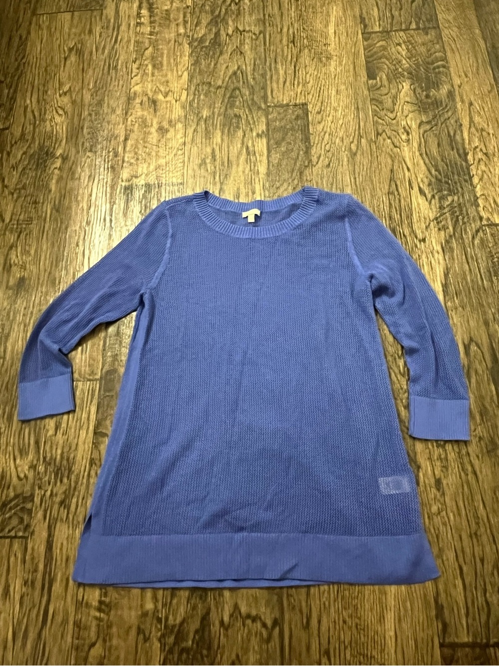Talbots Periwinkle Open-Knit Boatneck Sweater
